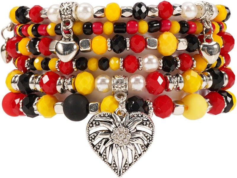 Lonext Halloween Bracelets Stackable Heishi Beaded Stretch Bracelets - Image 1